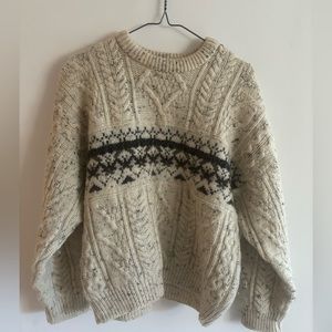 Authentic vintage Irish wool sweater
